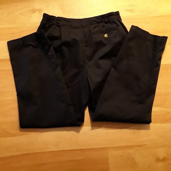 White Stag, navy slacks, size 8 petite, fits tight in the waist, great condition - Picture 2 of 3